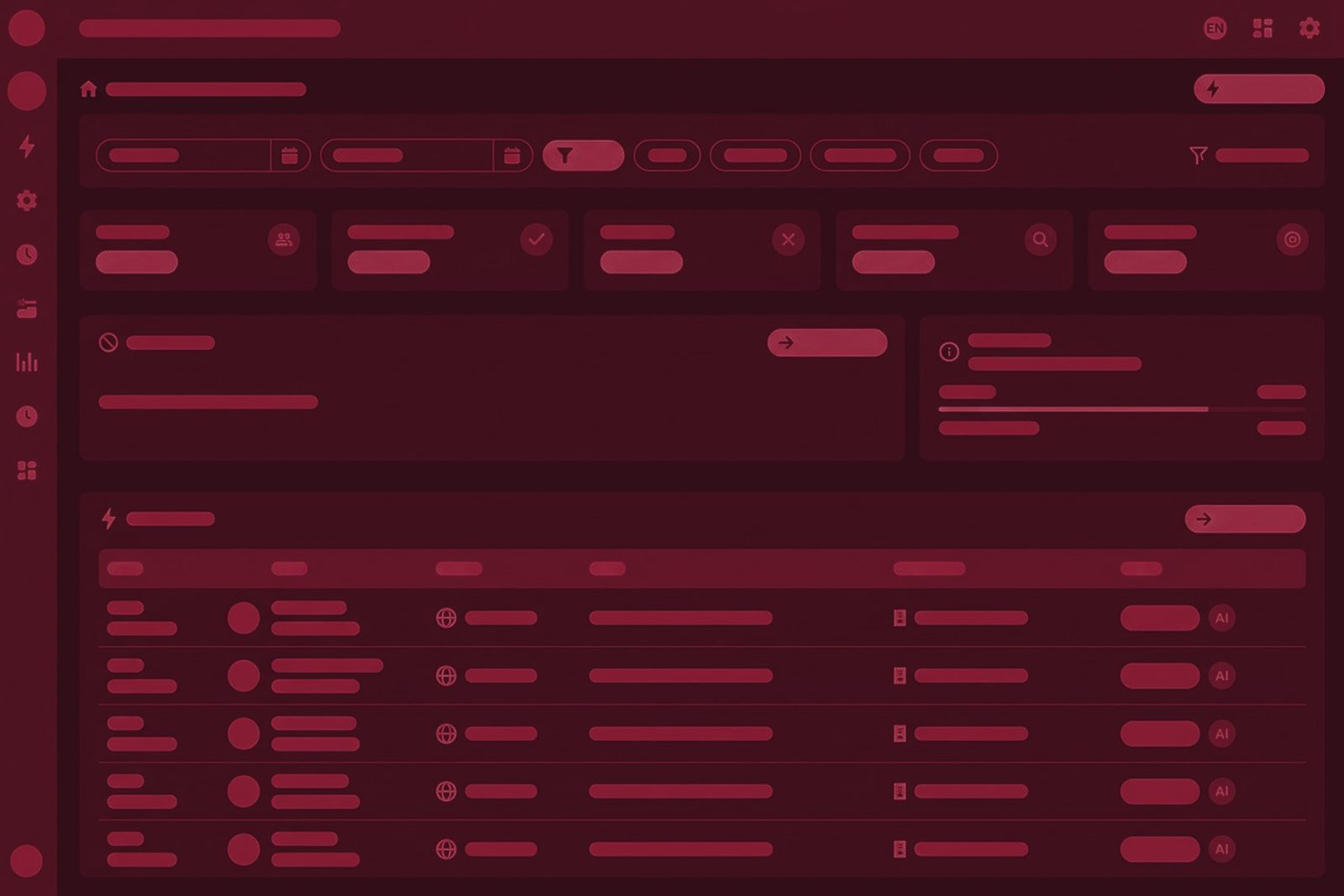 Обложка кейса TouchLink: схема интерфейса продукта — сайдбар, таблицы и карточки