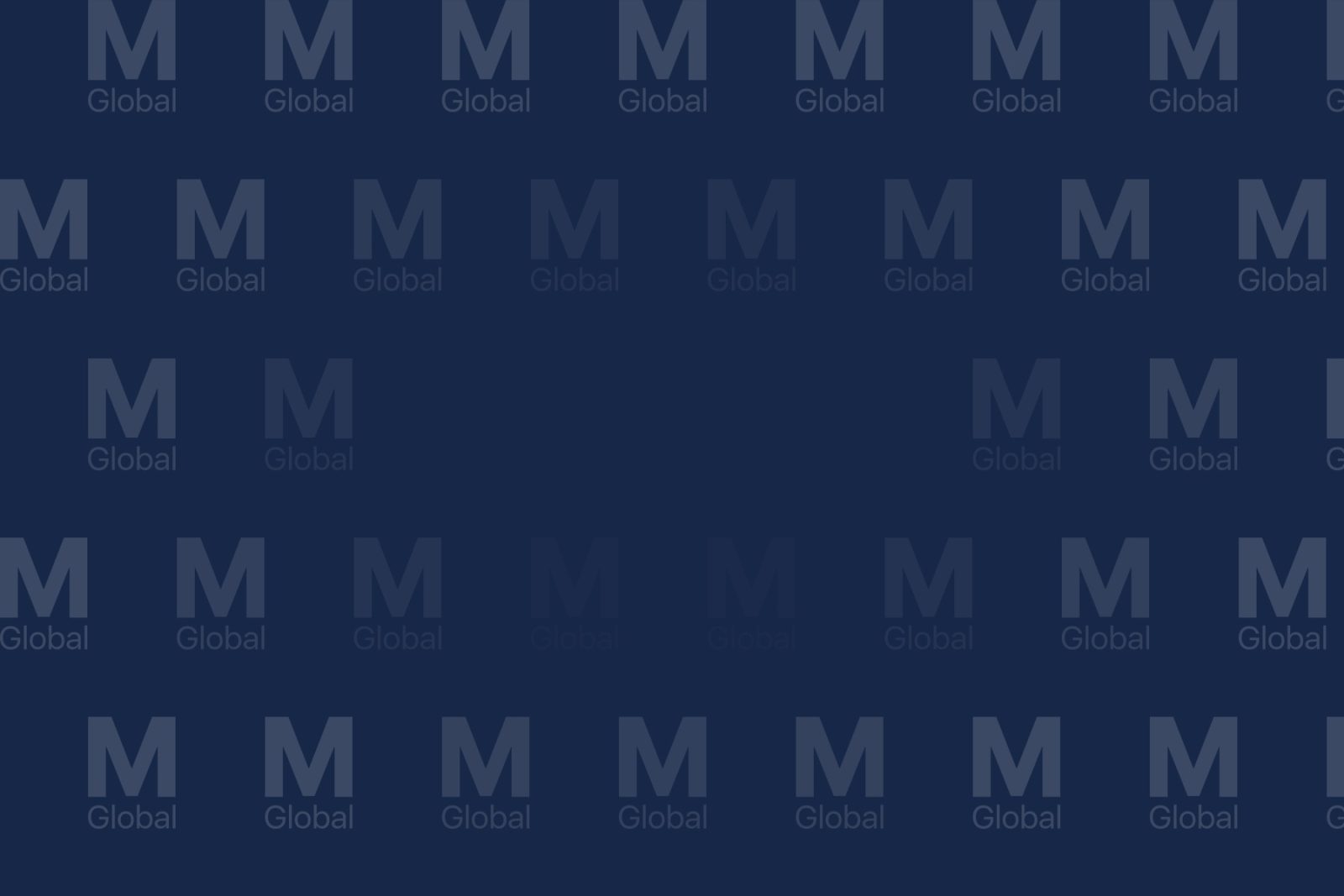 Обложка кейса MACRO Global: логотип компании на фирменном тёмно-синем фоне